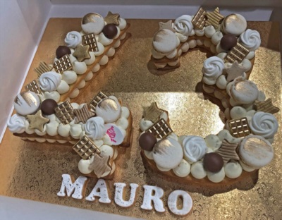Cream tart compleanno uomo Mauro