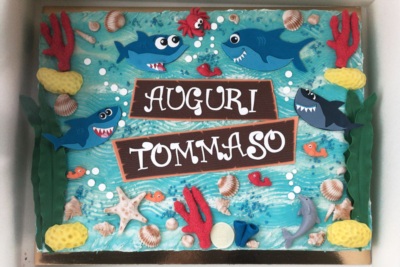Torta compleanno bimbo a tema Baby Shark