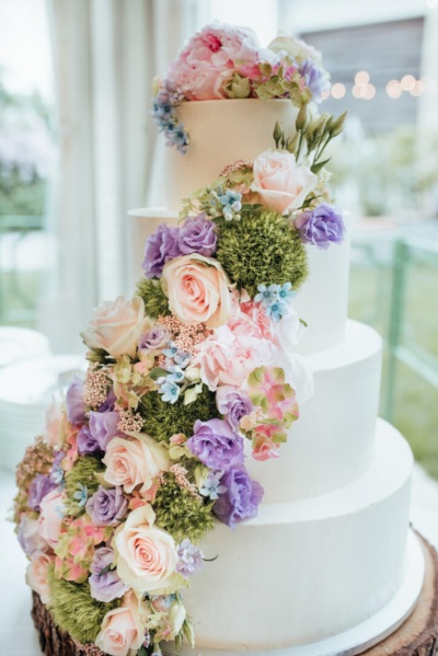 Torta fiori veri