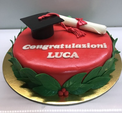 Torta laurea Luca