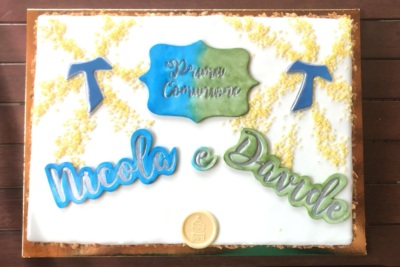 Torta prima comunione Nicola e Davide