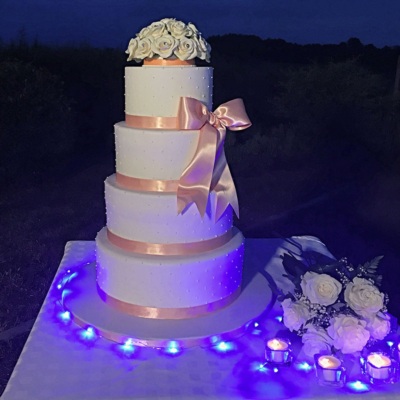 Torta wedding stile romantico